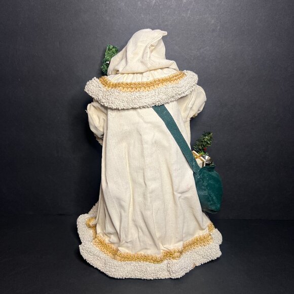 Vintage Midwest Imp. Decorative Hooded Santa Claus Christmas Tree Topper 9.75" - Picture 5 of 10